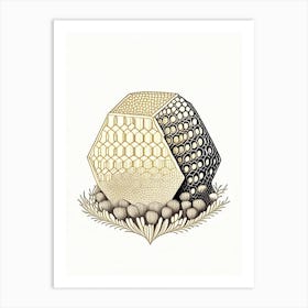 Pollen Beehive 1 William Morris Style Art Print