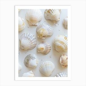 White Seashells 2 Art Print