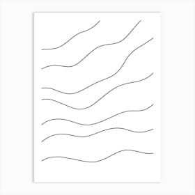 Wavy Lines 2 Art Print