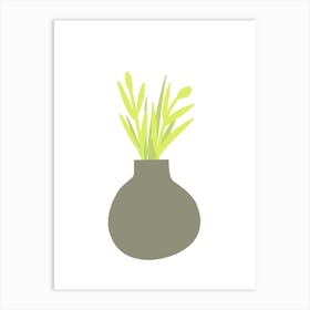 Plant In A Vase 2 Art Print