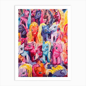 Ponies Art Print