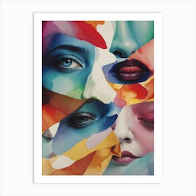 Faces Of Women Art Print