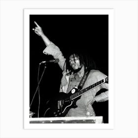 Bob Marley Performs In New York Art Print