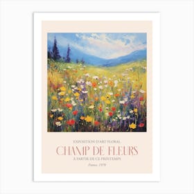 Champ De Fleurs, Floral Art Exhibition 45 Art Print