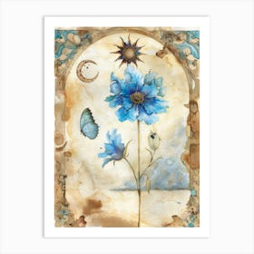 Blue Cosmos Art Print