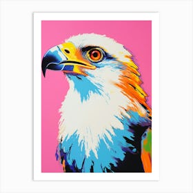 Andy Warhol Style Bird Crested Caracara 4 Art Print