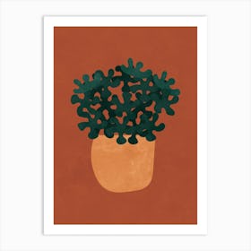 Potted Plant Boho Botanical Art Print