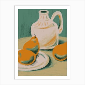 Pears And Jug Art Print