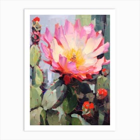 Cactus Painting Gymnocalycium 1 Art Print