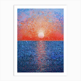 Sunset Over The Ocean 77 Art Print