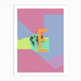 Kids Initials E Art Print