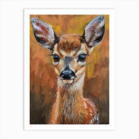 Fawn Painting 5 Art Print