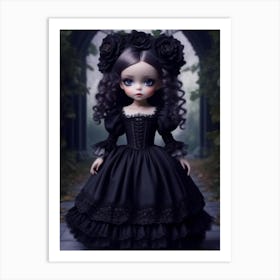 Gothic Doll Art Print