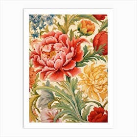 Floral Wallpaper 11 Art Print