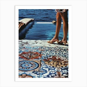 Tiled Pool Art Print