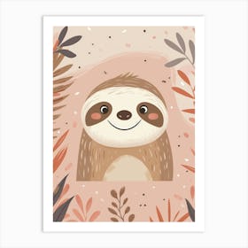 Cute Sloth 6 Art Print