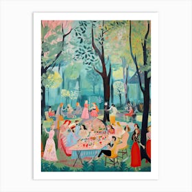 Summer Picnic Vintage 4 Art Print