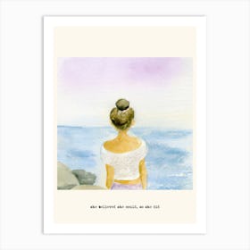 She Believed She Could, So She Did Woman Art Print