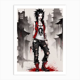 Punk Rocker Art Print