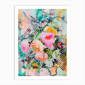 Abstract Floral Painting Art Print