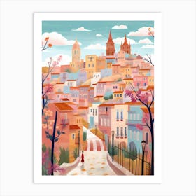 Cartagena Spain 6 Illustration Art Print