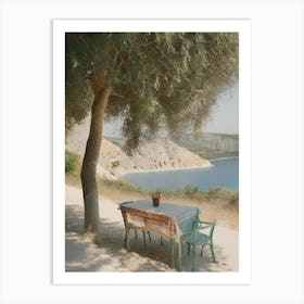 Table By The Sea Art Print