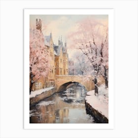 Dreamy Winter Painting Cambridge United Kingdom 3 Art Print