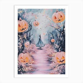 Halloween Pumpkins 51 Art Print