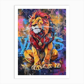 Pop art Lion King Simba Art Print