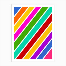 Retro Candy Pattern Art Print