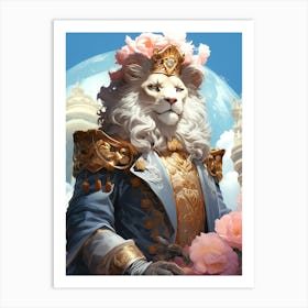 Lion Of The Abyss Art Print