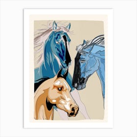 Horses 1 Art Print