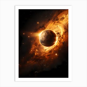 Nasa planet in space Art Print