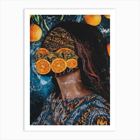 Oranges Portrait Art Print