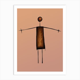 Primitive Man 2 Art Print