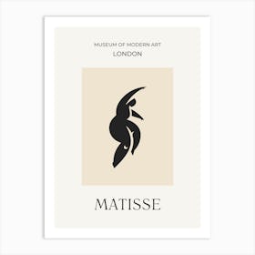 Matisse Woman Silhouette Art Print