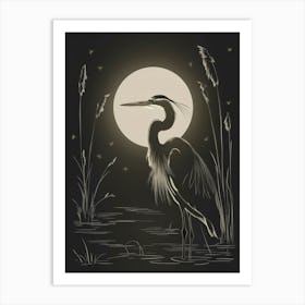 Great Blue Heron Art Print