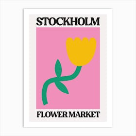 Stockholm Flower Market Art Print