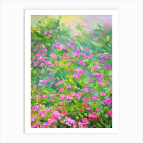 Geranium Impressionist Painting Art Print