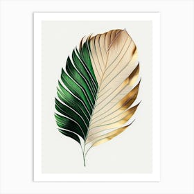 Palm Leaf Warm Tones 2 Art Print