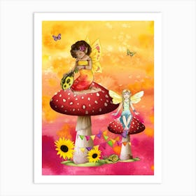 Fairy Mushroom Art Print