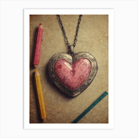 Heart Locket 3 Art Print