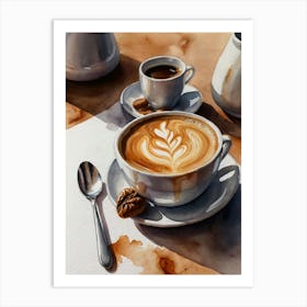 Coffee Latte Art Print