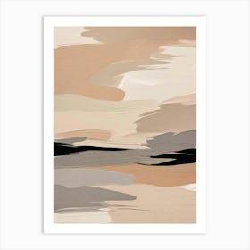 Muted Neutrals Abstract 11 Living Room Art Print (2) Art Print