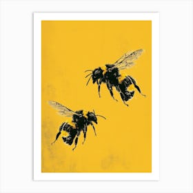 Sweat Bee Storybook Illustration 1 Art Print