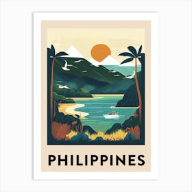 Philippines 4 Vintage Travel Poster Art Print