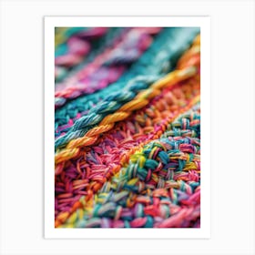 Rainbow Yarn Art Print