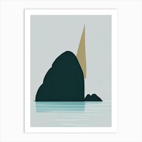 Raja Ampat Indonesia Simplistic Tropical Destination Art Print