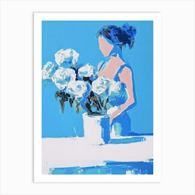 'Blue Roses' 1 Art Print