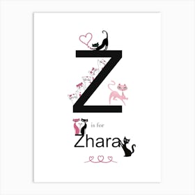 Z Is For Zara Art Print